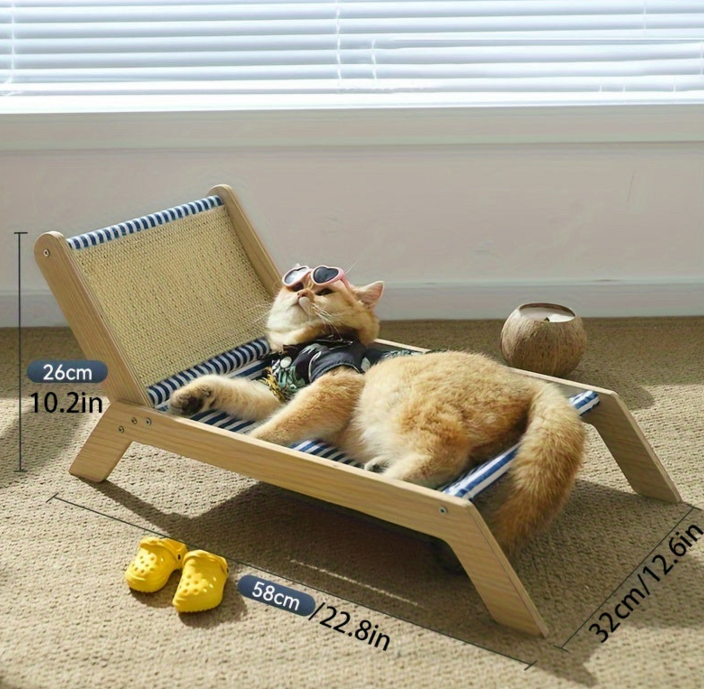 Purrfect Patio Beach Pet Chair