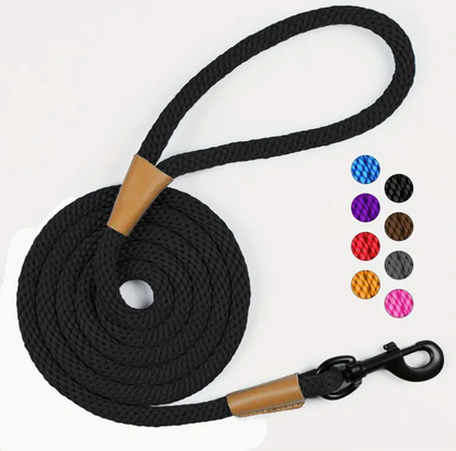 Nylon Dog Leash-Black