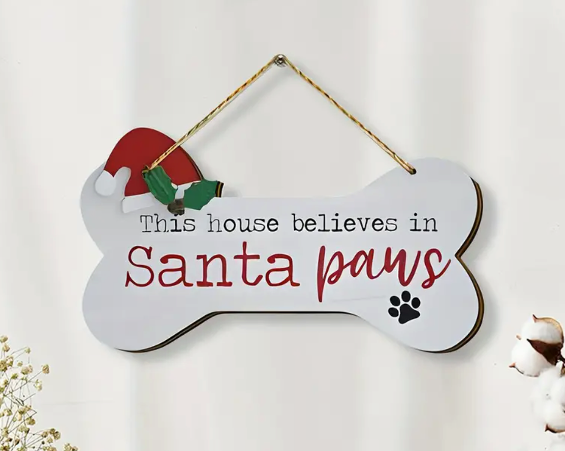 This house believes in Santa Paws