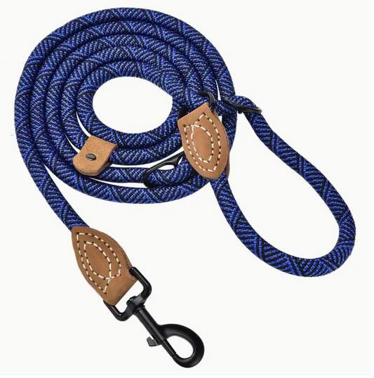 Rope Leash- Dark Blue
