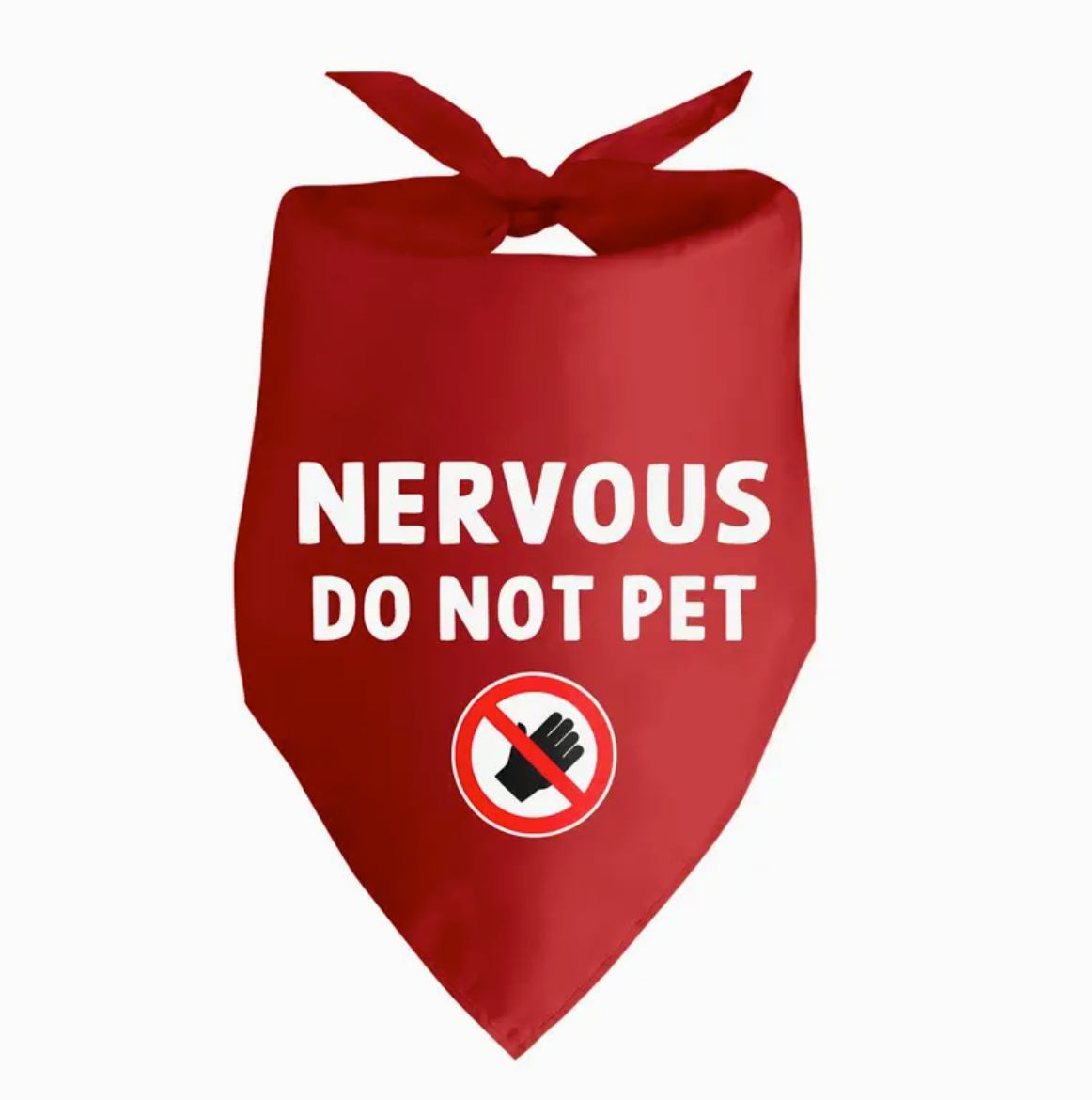 "Nervous Do Not Pet" Bandana