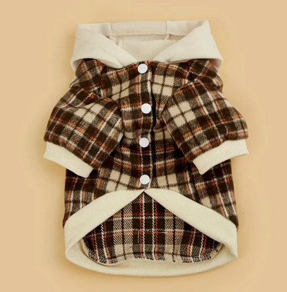Plaid Pet Hoodie