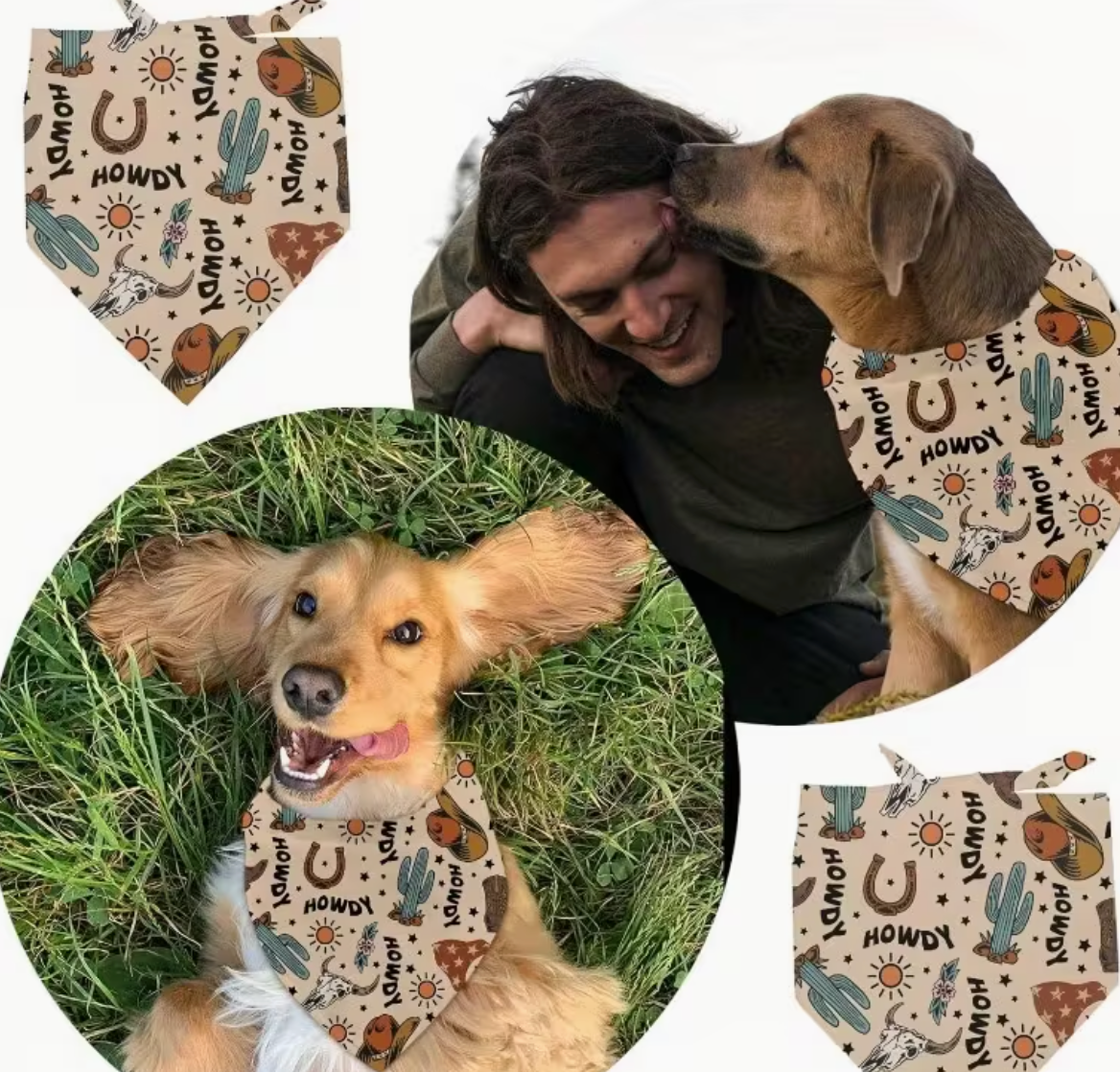 Dog Bandana Western