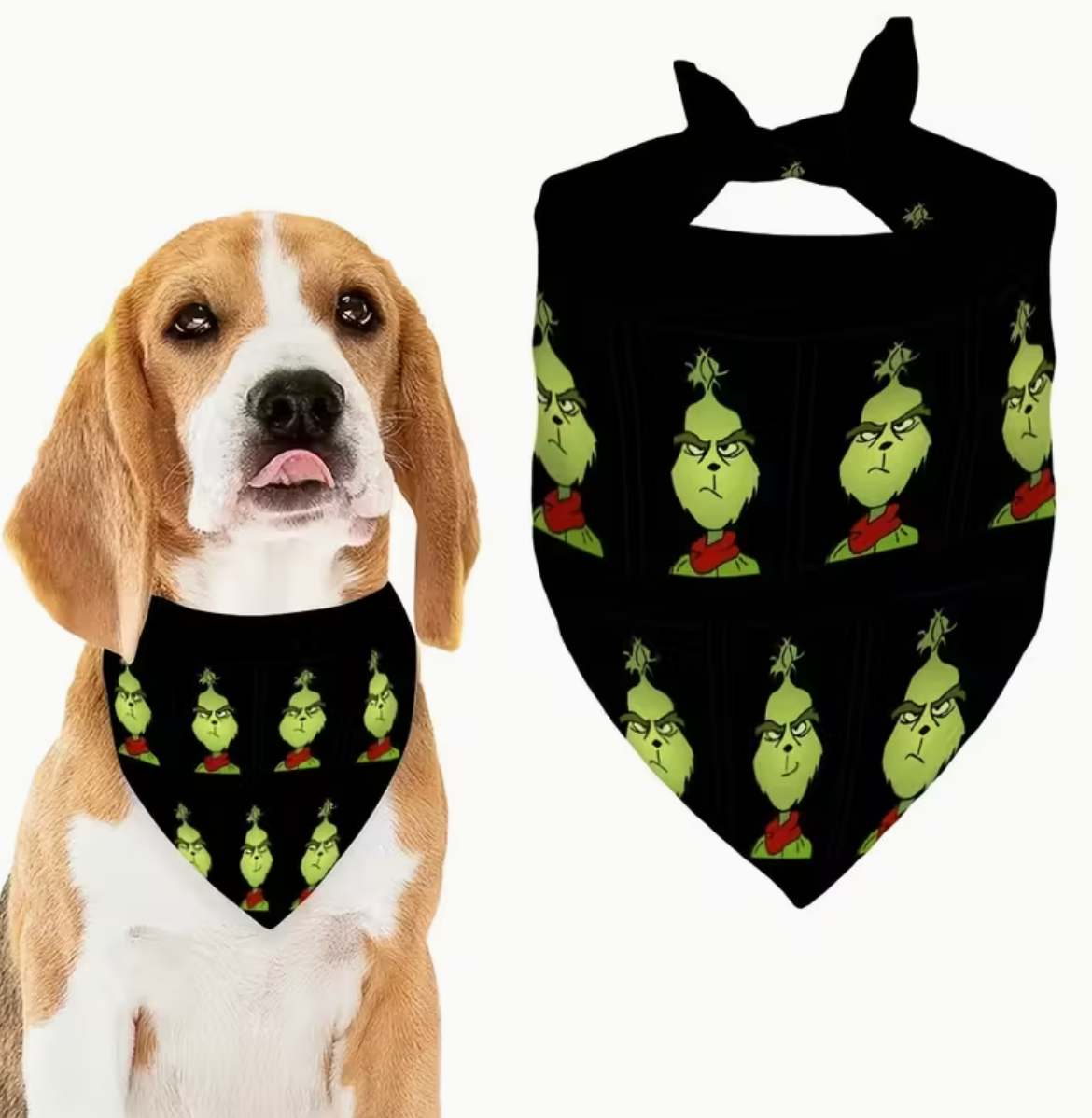 The Grinch Bandana-Black