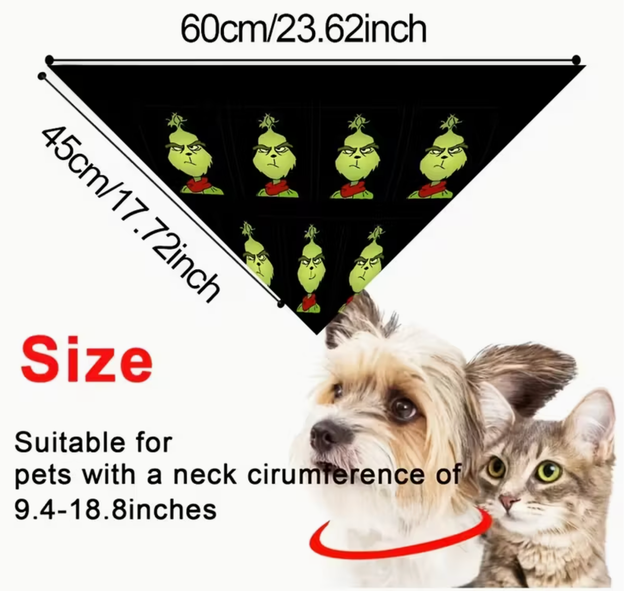 The Grinch Bandana-Black