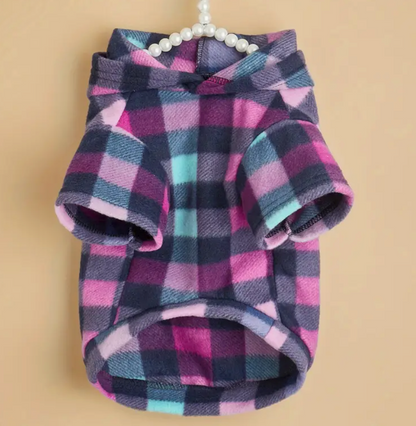 Sold out -Most poular-More coming mid october-Plaid Hoodie Pink/Purple