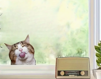 Cute Tabby Cat Vinyl Sticker