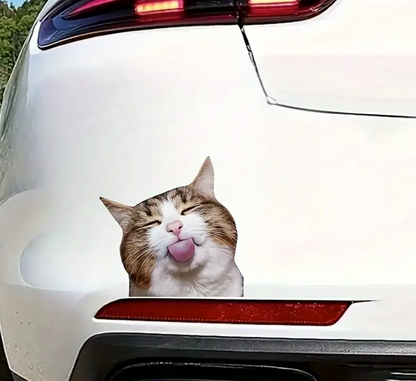 Cute Tabby Cat Vinyl Sticker