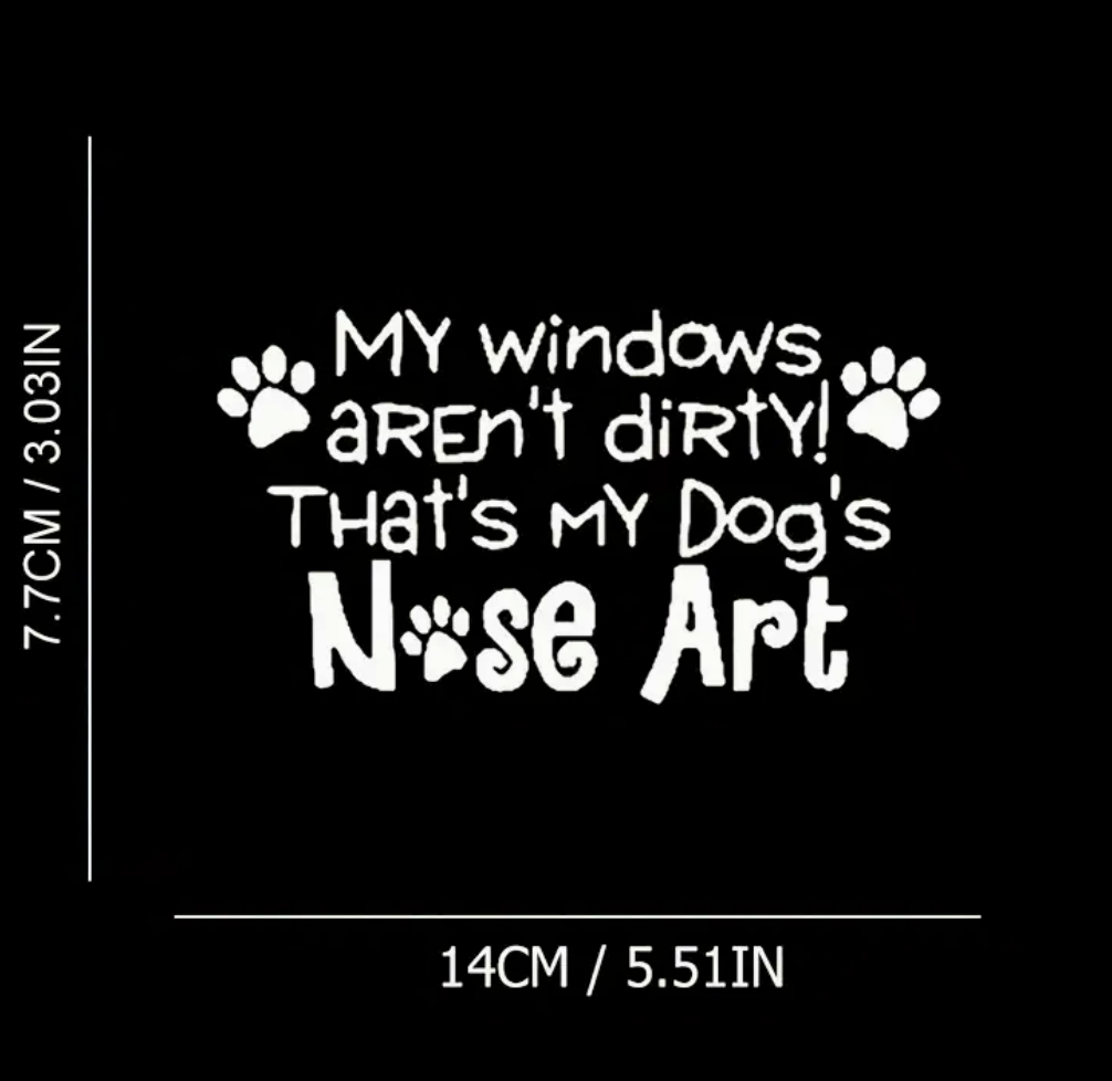 My Windows Aren't Dirty Car Decal-White