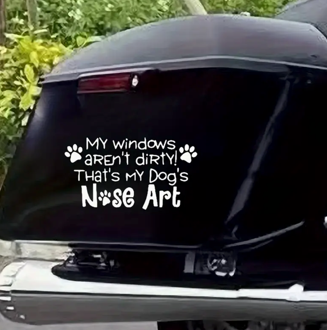 My Windows Aren't Dirty Car Decal-White