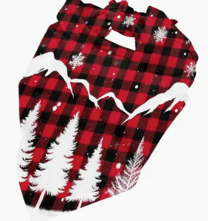 Plaid Winter Bandana