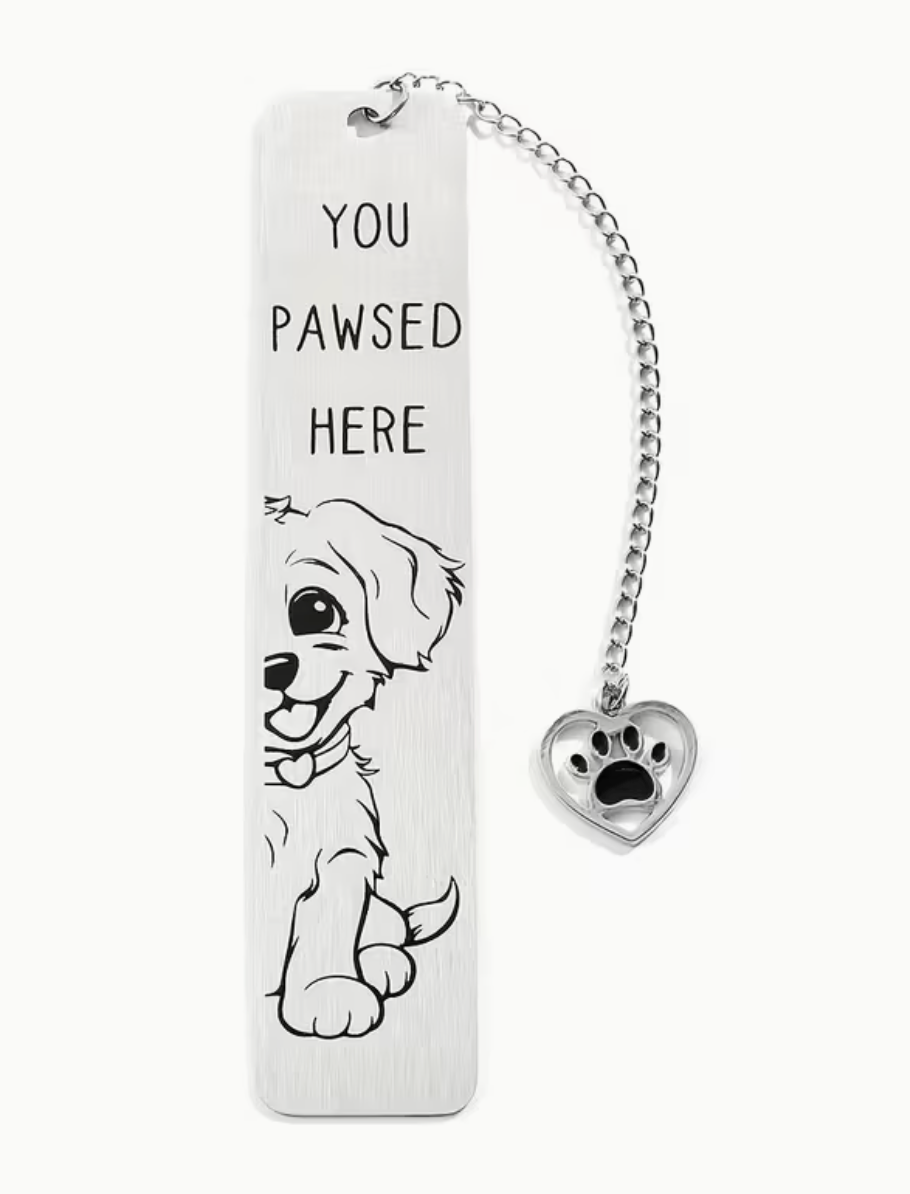 You pawsed here Dog bookmark