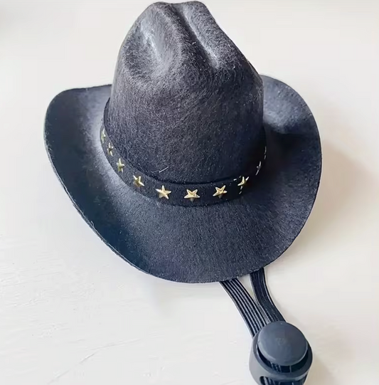 Cowboy/girl Hat Only-Black-SMALL