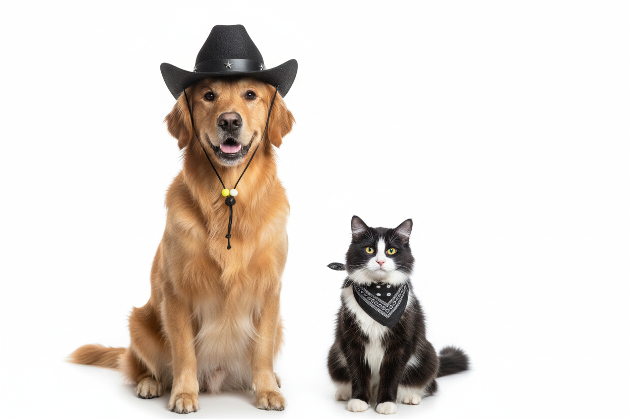 Two-piece Western Hat and Bandana SM-LG