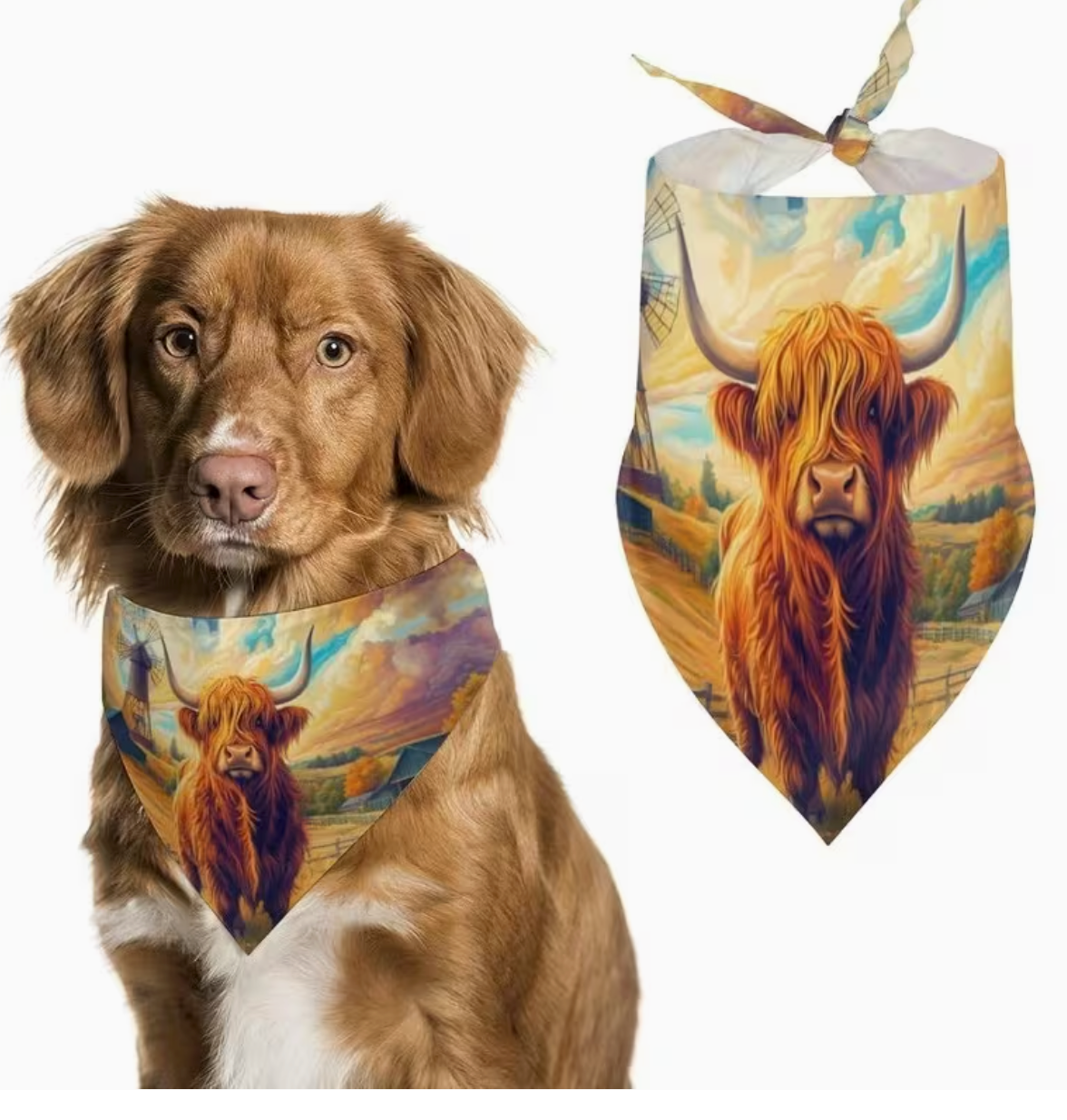 Highland Cow Bandana