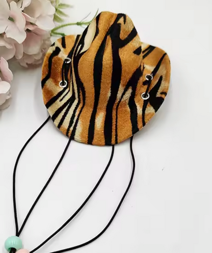 Patterned Pet cowboy hats