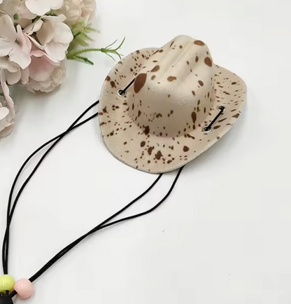 Patterned Pet cowboy hats