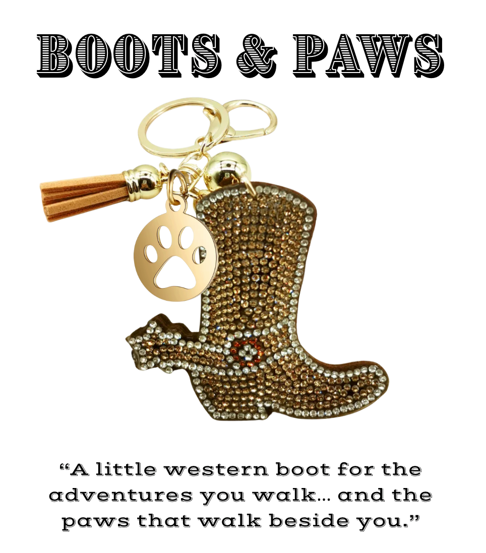 Boot's & Paws gift keychain