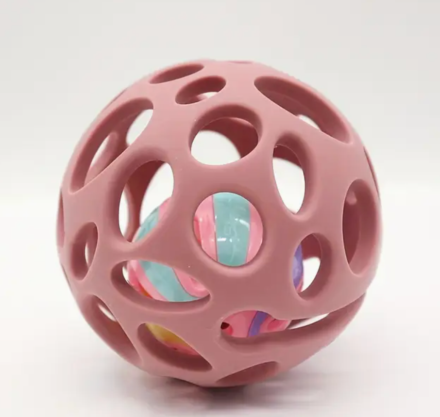 Silicone Pet Toy with Bells