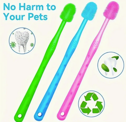 Silicone Pet Cat Dog Toothbrush