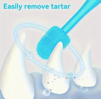 Silicone Pet Cat Dog Toothbrush