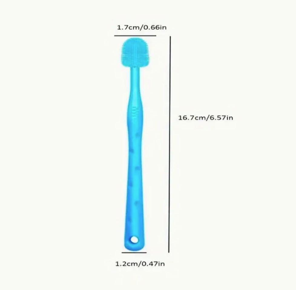 Silicone Pet Cat Dog Toothbrush