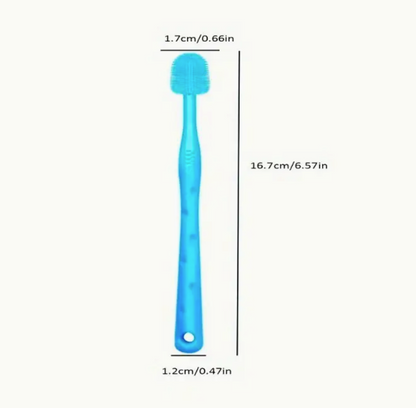 Silicone Pet Cat Dog Toothbrush