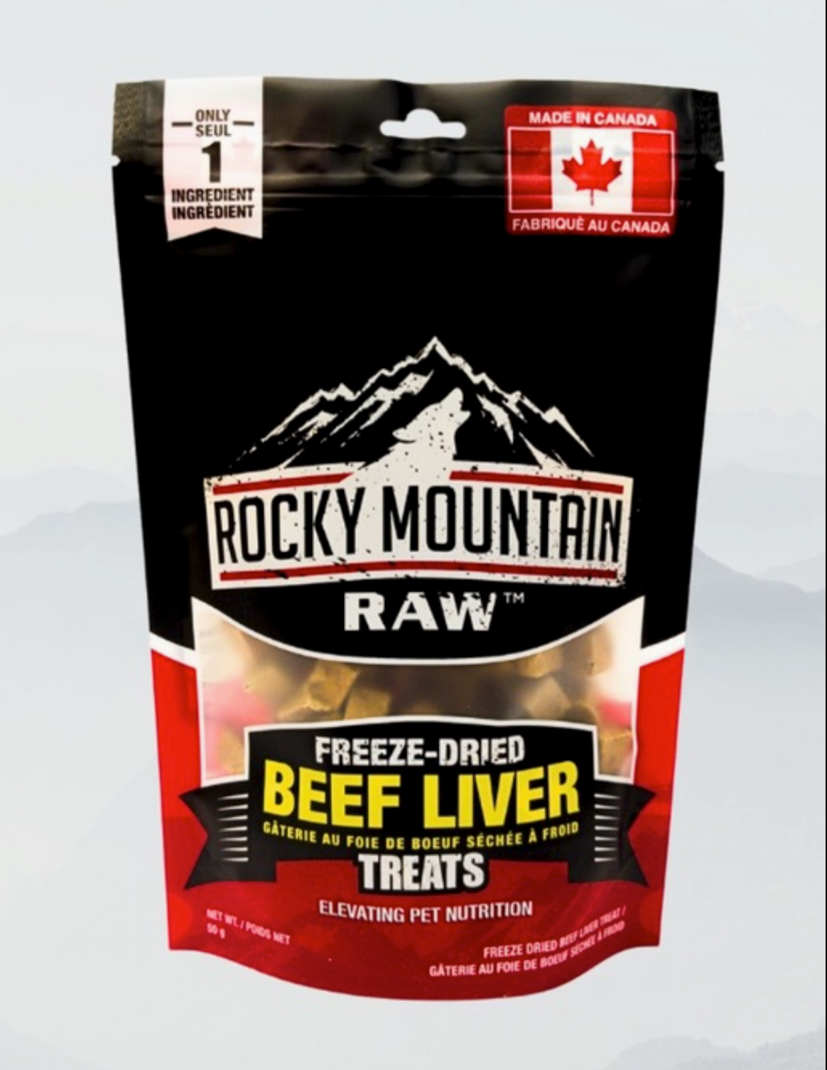 Rocky Mountain Raw Freeze-Dried Beef Liver Treats: XL bag 170g