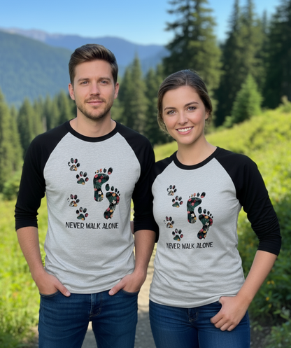 Never Walk Alone Baseball-Long sleeve