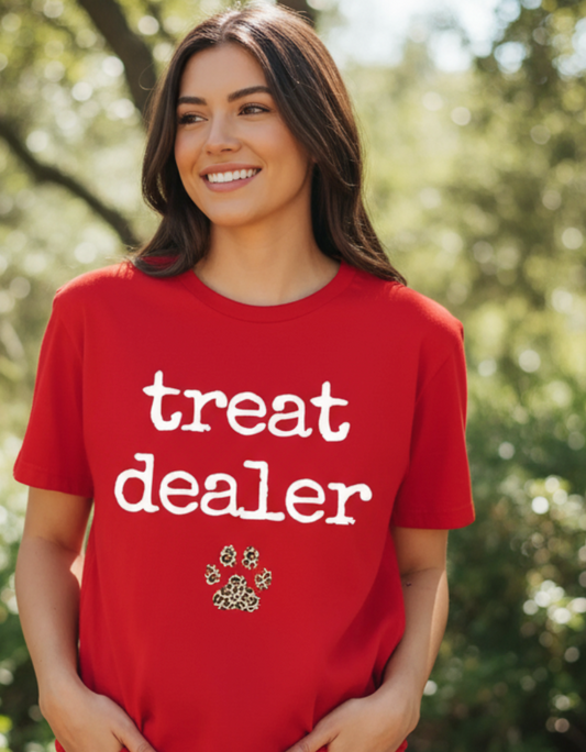 Treat Dealer T-Shirt – Bright Red