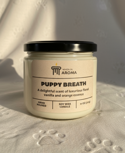 Puppy Breath Soy Candle - Pet Shop Candle: 11 oz