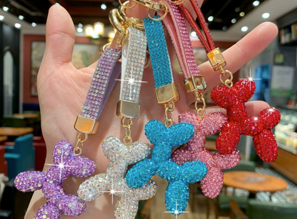 Balloon dog Rhinestone wristlet