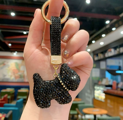 Collar Rhinestone pup wristlet