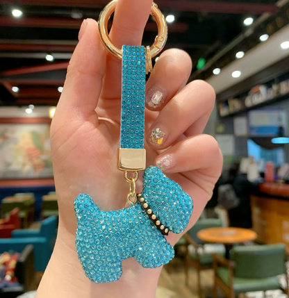 Collar Rhinestone pup wristlet