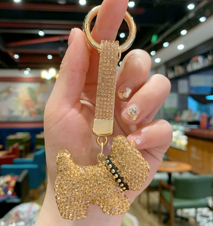 Collar Rhinestone pup wristlet