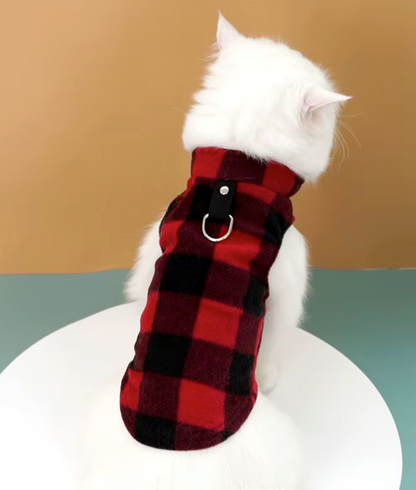 Buffalo check Soft Fleece Vest