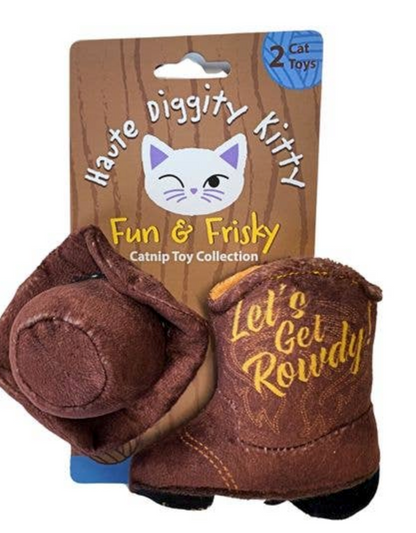 Kitty boots and hats-brown