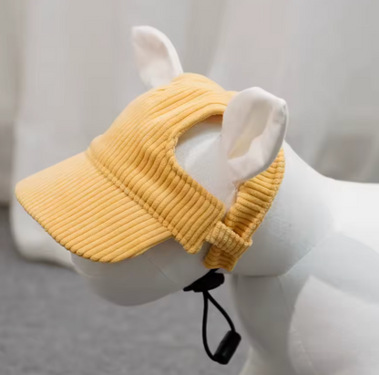 Corduroy Pet Ball Cap