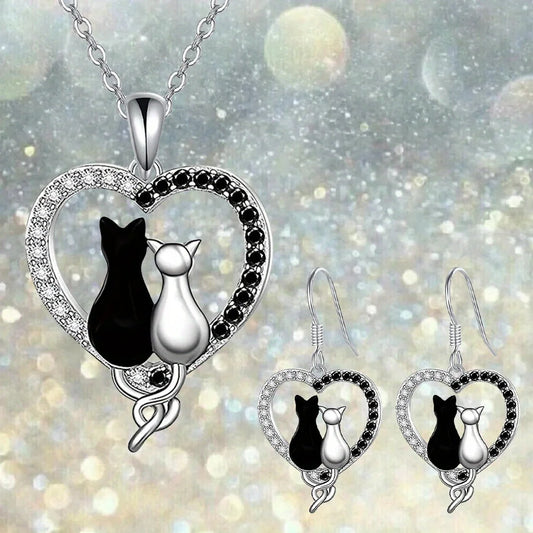 Kitty Couture necklace & earrings