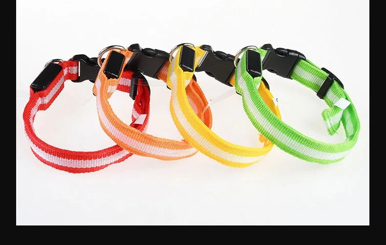 LED Nylon Pet Collar for Safety