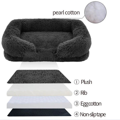 Plush rectangle Bed