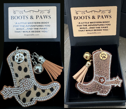 Boot's & Paws gift keychain