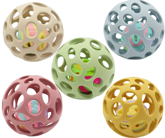 Silicone Pet Toy with Bells