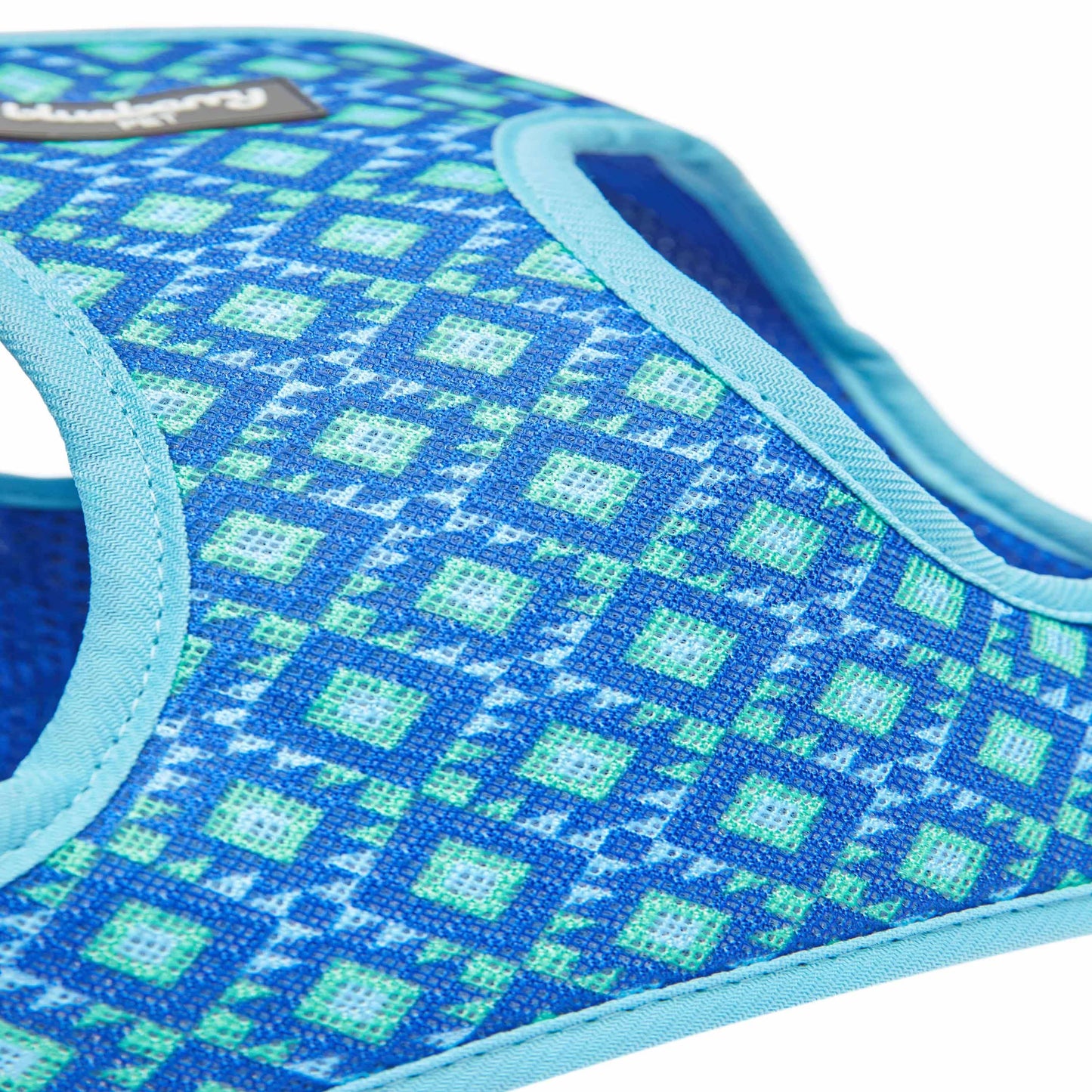 Southwestern Tribal Dog Harness Blue/Green
