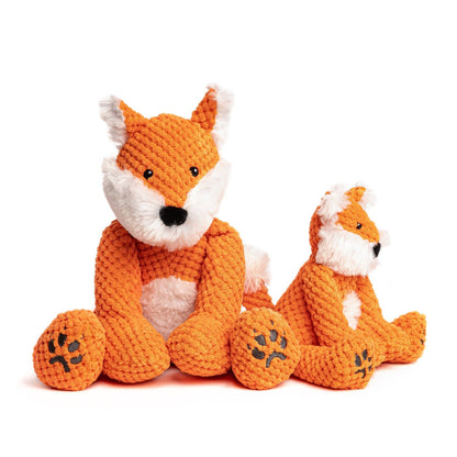Floppy Fox Plush Dog Toy: Large