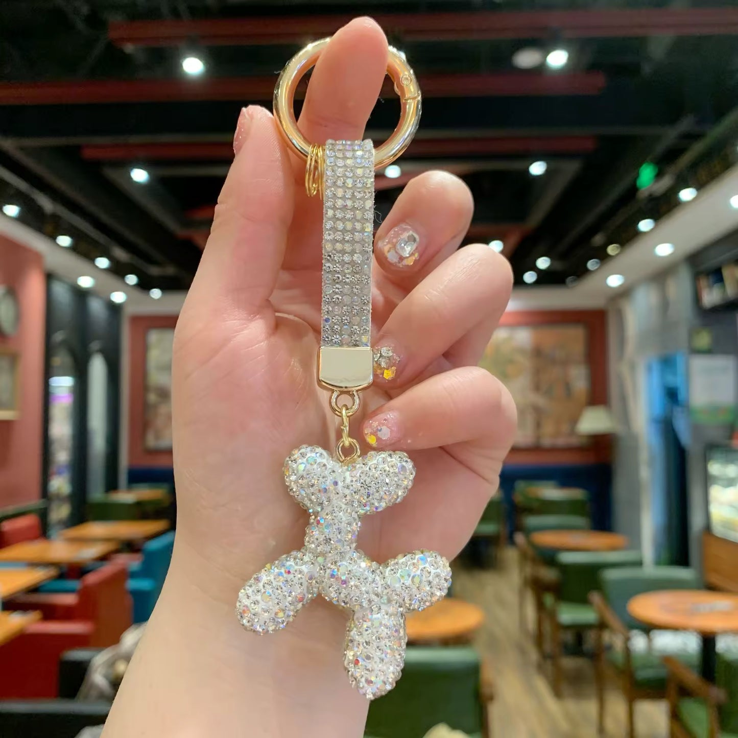 Balloon dog Rhinestone wristlet