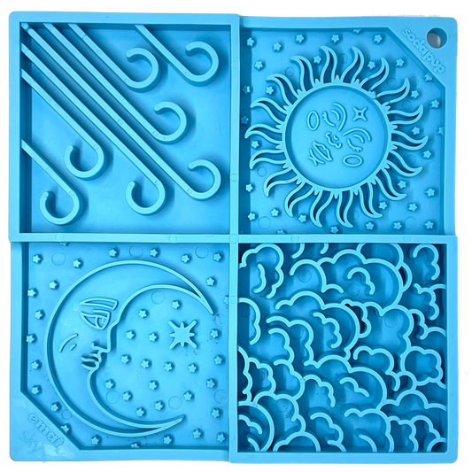 Sky Design eMat Enrichment Lick Mat: Light Blue Sky emat