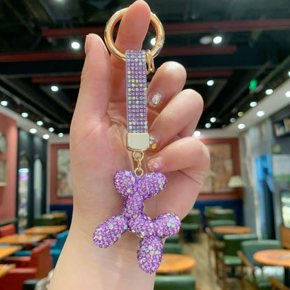 Balloon dog Rhinestone wristlet
