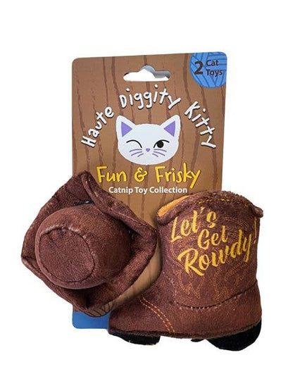 Kitty boots and hats-brown
