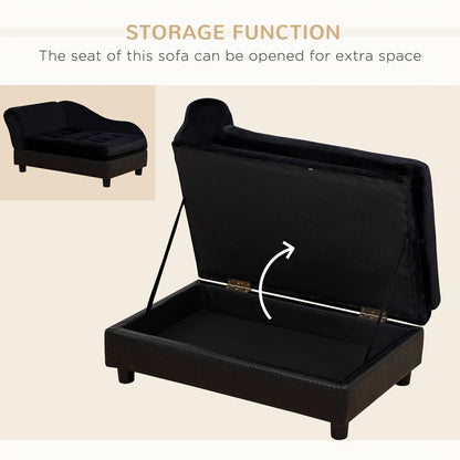 Black Chaise Lounge